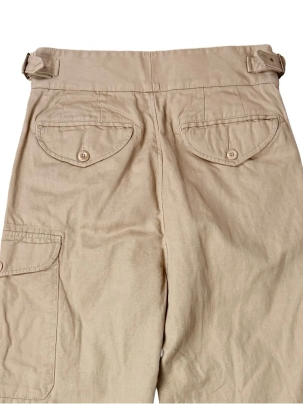 BANANA REPUBLIC I Womens Utilitarian Khaki Heritage Explorer Cargo Pants size 6S